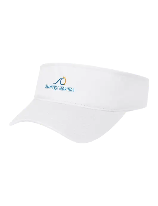 White Cap Visor w/Suntex Marinas Logo