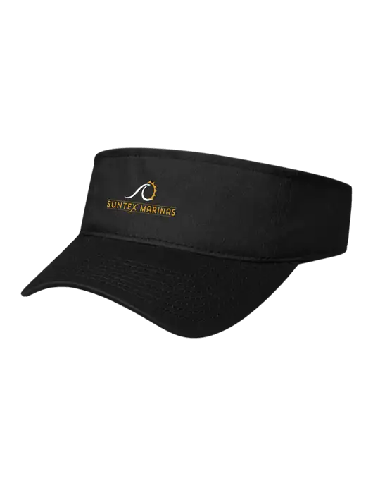 Black Cap Visor w/Suntex Marinas Logo