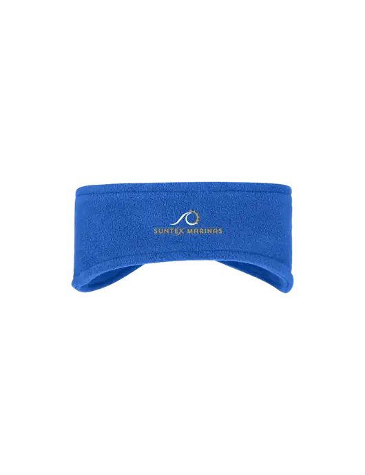 Royal Stretch Fleece Headband w/Suntex Marinas Logo
