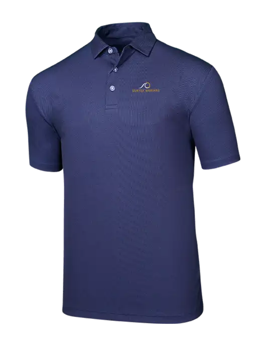 Callaway Birdseye Navy Polo w/Suntex Marinas Logo