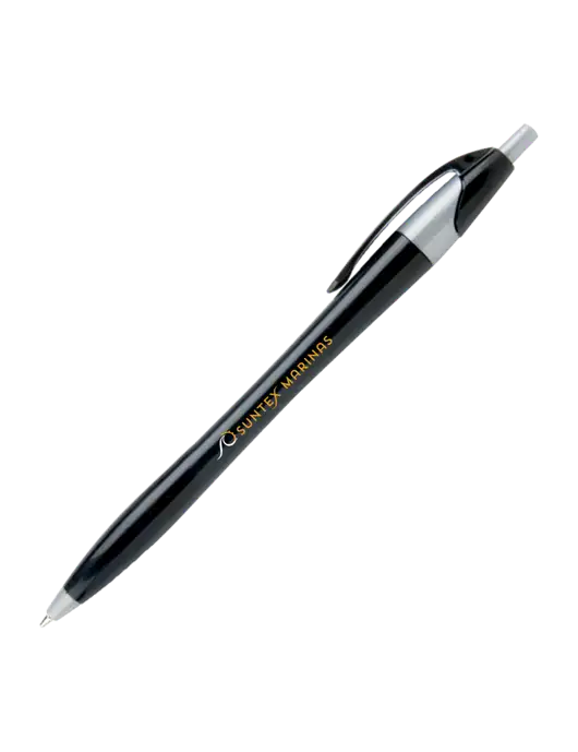 Novella Black/Silver Corporate Pen w/Suntex Marinas Logo
