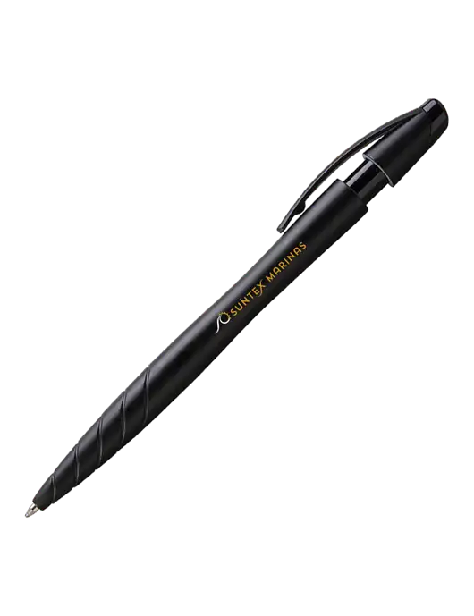 Awali Black Metallic Pen w/Suntex Marinas Logo